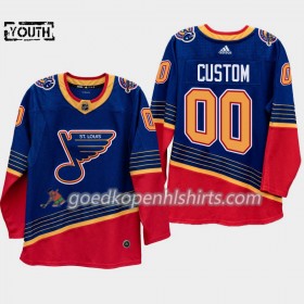 St. Louis Blues Custom Adidas 90s Heritage Authentic Shirt - Kinderen